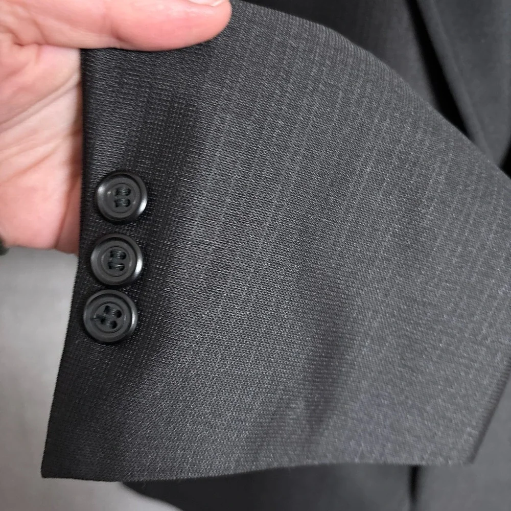 Vintage Barry Sovereign Tuxedo Jacket 40L Black Satin Lapel Formal Evening‎ Prom